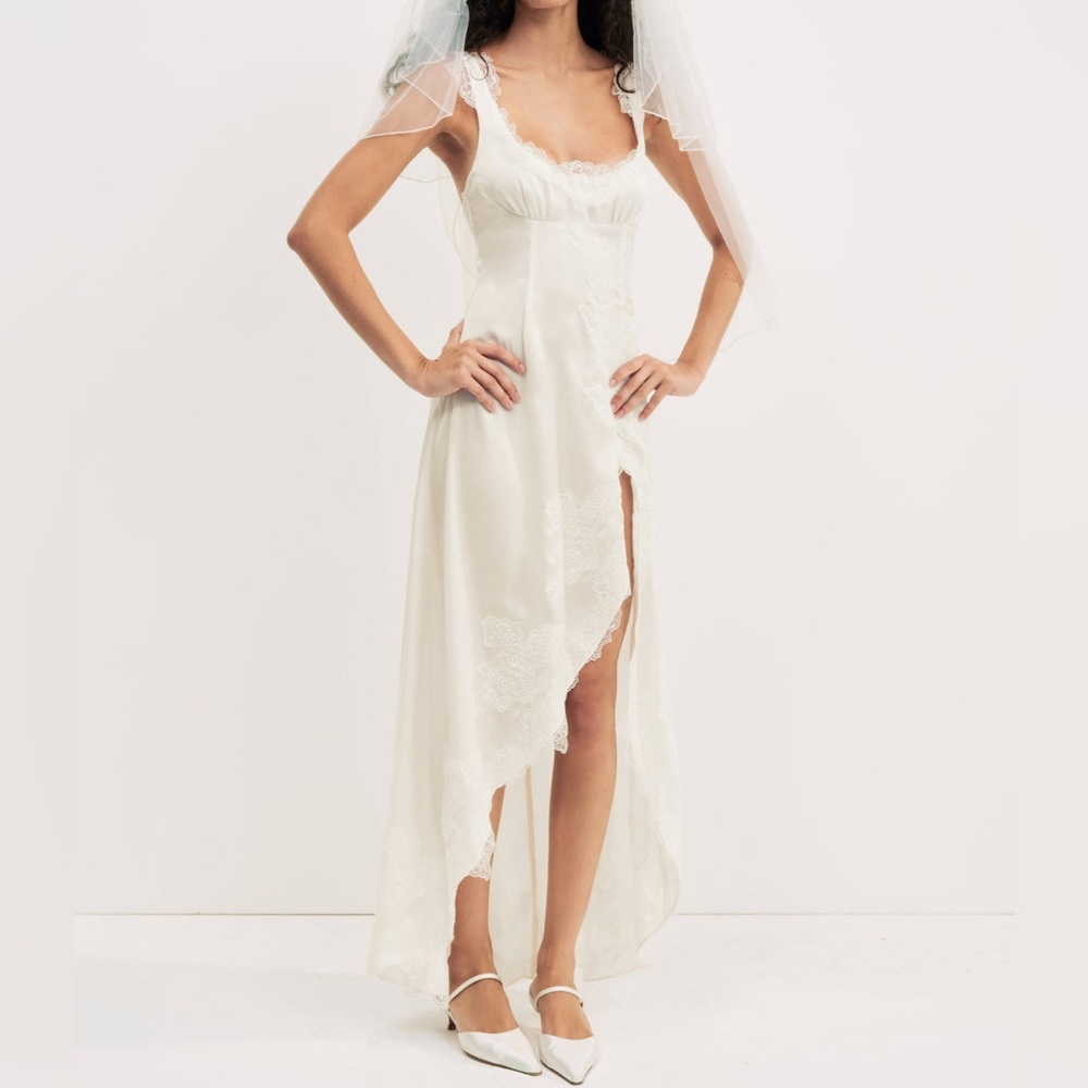 For Love and Lemons Clemence Maxi Cream Size Medium - Picture 14 of 14